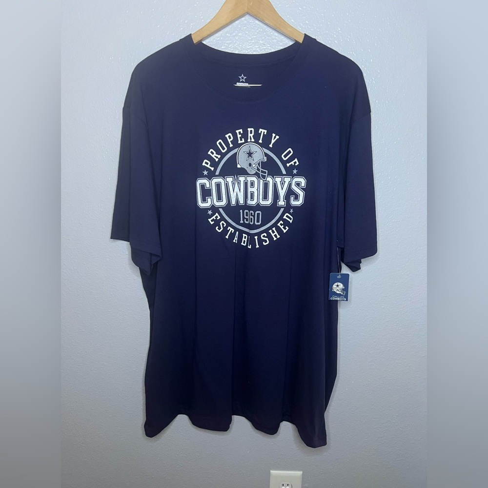 Dallas Cowboys Property Of T-Shirt NWT Men’s 2XL Navy Blue- Brand NEW